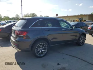 2020 Mercedes-Benz GLC 300 with VIN WDC0G8EB2LF692651, listed as a Copart auction lot 61568195 with 60,929 mi miles and Salvage title. Bid and sale history available at DreamBid. Image 3.