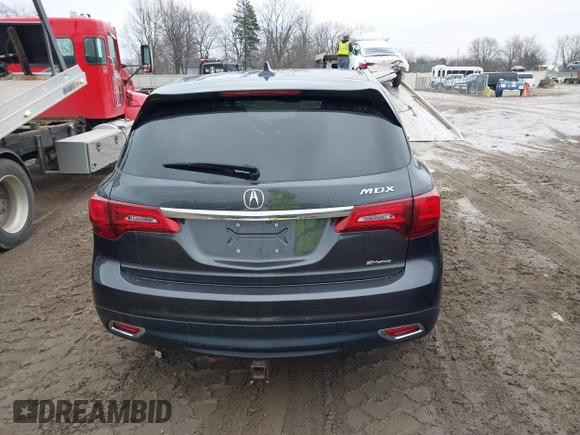 2014 Acura MDX Tech Pkg with VIN 5FRYD4H43EB504717, listed as a IAAI auction lot 41126914 with 1 mi miles. Bid and sale history available at carsss.com. Image 16.