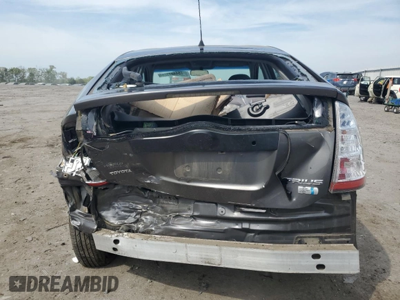 2008 Toyota Prius with VIN JTDKB20U683404349, listed as a Copart auction lot 54407325 with 132,140 mi miles and Salvage Title. Bid and sale history available at DreamBid. Image 6.