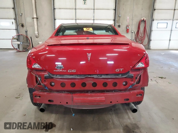 2007 Pontiac G6 GT with VIN 1G2ZH361574132311, listed as a Copart auction lot 66344434 with 0 mi miles and Salvage Title. Bid and sale history available at carsss.com. Image 6.