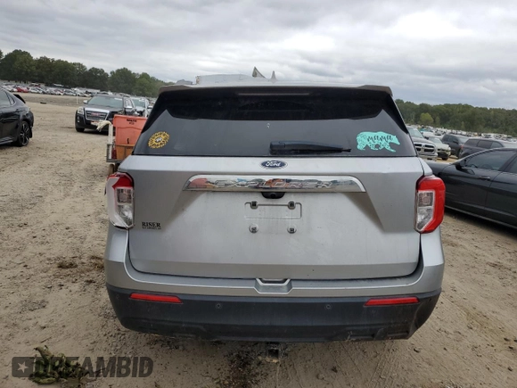 2020 Ford Explorer with VIN 1FMSK7BH7LGC74849, listed as a Copart auction lot 41457245 with 0 mi miles and Salvage Title. Bid and sale history available at carsss.com. Image 6.