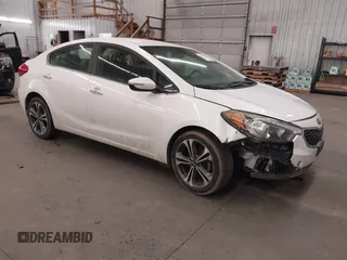 2014 Kia Forte EX with VIN KNAFX4A80E5205536, listed as a IAAI auction lot 41882012 with 103,641 mi miles. Bid and sale history available at carsss.com. Image 1.