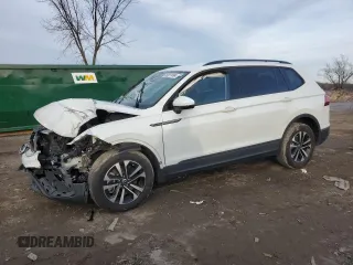 2023 Volkswagen Tiguan S z VIN 3VVRB7AX3PM016983, wystawiony jako Copart lot #85617494 z przebiegiem 35 500 mil mil oraz Szkoda całkowita • Salvage title. Historia ofert i sprzedaży dostępna na DreamBid. Obrazek 1.