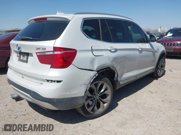 2017 BMW X3 xDrive28i with VIN 5UXWX9C50H0T05915, listed as a IAAI auction lot 41848841 with 64,062 mi miles and . Bid and sale history available at DreamBid. Image 4.