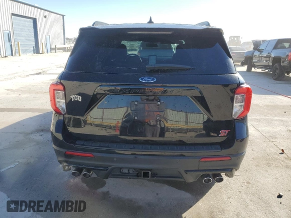 2022 Ford Explorer ST with VIN 1FM5K8GC8NGA67759, listed as a Copart auction lot 42695575 with 76,836 mi miles and Clean Title. Bid and sale history available at carsss.com. Image 6.
