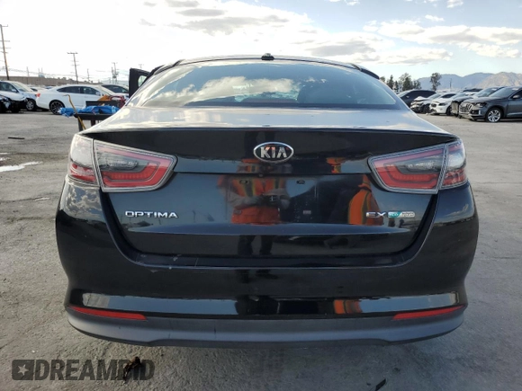 2015 Kia Optima Hybrid EX with VIN KNAGN4ADXF5083079, listed as a Copart auction lot 50986815 with 100,420 mi miles and Salvage Title. Bid and sale history available at carsss.com. Image 6.
