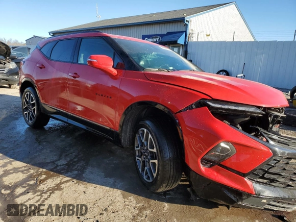 2023 Chevrolet Blazer RS with VIN 3GNKBERS0PS235271, listed as a Copart auction lot 42845615 with 64,119 mi miles and Salvage title. Bid and sale history available at DreamBid. Image 4.