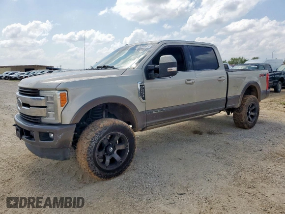 2017 Ford F-250 Lariat with VIN 1FT7W2BT4HEE31276, listed as a Copart auction lot 58258985 with 287,839 mi miles and Salvage title. Bid and sale history available at DreamBid. Image 1.