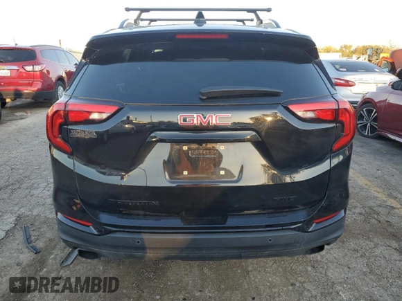 2020 GMC Terrain SLT with VIN 3GKALVEX6LL154352, listed as a Copart auction lot 80765504 with 52,449 mi miles and Salvage title. Bid and sale history available at DreamBid. Image 6.
