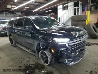 2024 Chevrolet Suburban LT with VIN 1GNSKCKD1RR386268, listed as a Copart auction lot 44719245 with 1,498 mi miles and Salvage Title. Bid and sale history available at carsss.com. Image 4.