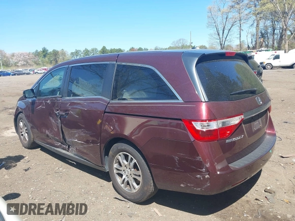 2011 Honda Odyssey EX-L with VIN 5FNRL5H69BB093996, listed as a IAAI auction lot 42151381 with 88,531 mi miles and . Bid and sale history available at carsss.com. Image 14.