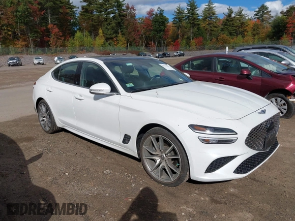 2022 Genesis G70 2.0T with VIN KMTG34TA1NU098409, listed as a IAAI auction lot 40532561 with 24,602 mi miles and . Bid and sale history available at DreamBid. Image 1.
