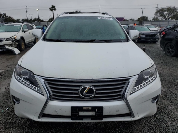 2013 Lexus RX 350 with VIN JTJZK1BA2D2008332, listed as a Copart auction lot 48825575 with 117,321 mi miles and Salvage Title. Bid and sale history available at DreamBid. Image 5.