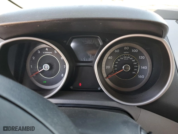 2013 Hyundai Elantra GLS PZEV with VIN KMHDH4AE6DU727701, listed as a Copart auction lot 47423245 with 0 mi miles and Salvage Title. Bid and sale history available at carsss.com. Image 9.