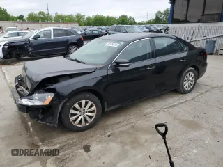 2013 Volkswagen Passat S with VIN 1VWAP7A3XDC081205, listed as a Copart auction lot 58378335 with Not provided miles and Salvage title. Bid and sale history available at DreamBid. Image 1.