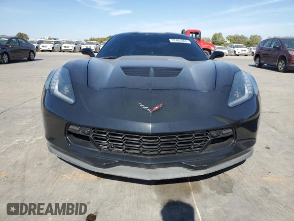 2019 Chevrolet Corvette Z06 2LZ with VIN 1G1YS2D65K5602382, listed as a Copart auction lot 77481004 with 52,784 mi miles and Salvage Title. Bid and sale history available at carsss.com. Image 5.