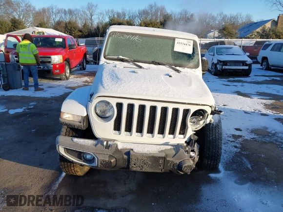 2021 Jeep Wrangler Unlimited Sahara with VIN 1C4HJXEG2MW827385, listed as a IAAI auction lot 41534476 with 29,489 mi miles and . Bid and sale history available at DreamBid. Image 12.