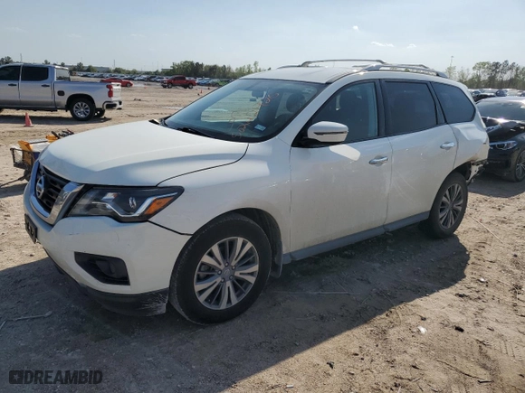 2020 Nissan Pathfinder S with VIN 5N1DR2AN4LC629238, listed as a Copart auction lot 50242925 with 63,114 mi miles and Salvage Title. Bid and sale history available at carsss.com. Image 1.