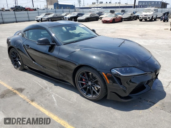 2024 Toyota Supra 3.0 with VIN WZ1DB0G09RW067919, listed as a Copart auction lot 60362925 with 6,305 mi miles and Salvage title. Bid and sale history available at DreamBid. Image 4.