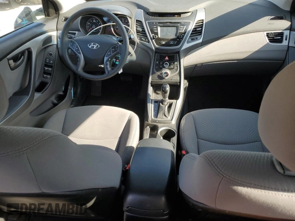 2015 Hyundai Elantra SE with VIN 5NPDH4AE3FH560618, listed as a Copart auction lot 56199255 with 43,760 mi miles and Salvage title. Bid and sale history available at DreamBid. Image 8.