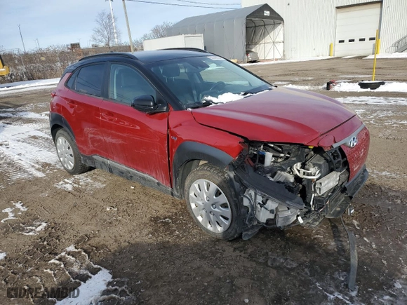 2020 Hyundai Kona Electric SEL with VIN KM8K23AG2LU067417, listed as a Copart auction lot 83149744 with 98,141 mi miles and Salvage Title. Bid and sale history available at carsss.com. Image 4.