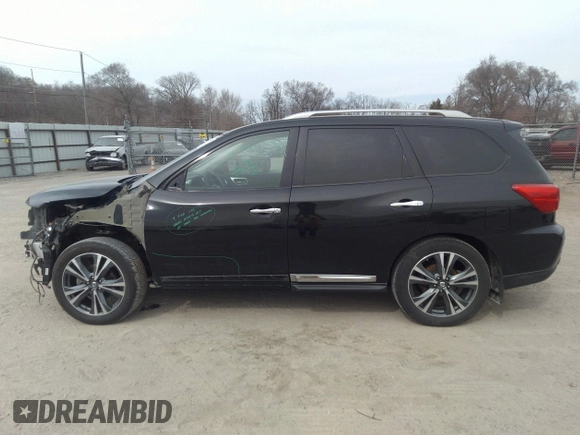 2017 Nissan Pathfinder Platinum with VIN 5N1DR2MM4HC613468, listed as a IAAI auction lot 41790510 with 99,684 mi miles and . Bid and sale history available at DreamBid. Image 14.