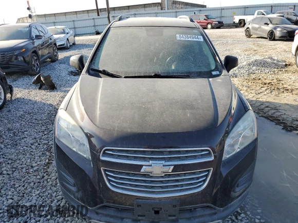 2015 Chevrolet Trax LT with VIN KL7CJLSB4FB090161, listed as a Copart auction lot 84384944 with 163,185 mi miles and Salvage Title. Bid and sale history available at carsss.com. Image 5.