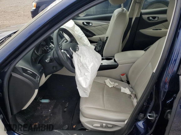 2022 Infiniti Q50 Luxe with VIN JN1EV7BR8NM340026, listed as a Copart auction lot 54059805 with 37,977 mi miles and Salvage title. Bid and sale history available at DreamBid. Image 7.