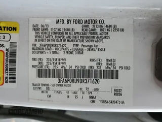 2013 Ford Fusion Titanium Hybrid with VIN 3FA6P0RU9DR371620, listed as a Copart auction lot 83109754 with 176,770 mi miles and Salvage Title. Bid and sale history available at carsss.com. Image 14.