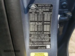 2020 Land Rover Discovery with VIN SALCM2GX8LH869590, listed as a Copart auction lot 58780584 with 28,000 mi miles and Salvage Title. Bid and sale history available at DreamBid. Image 12.