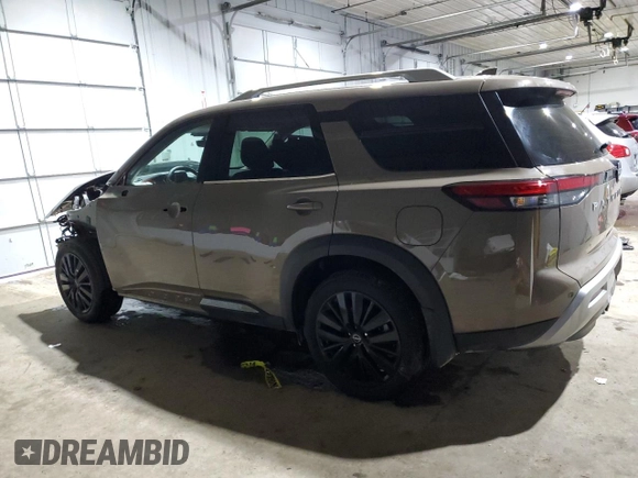 2024 Nissan Pathfinder Platinum with VIN 5N1DR3DK2RC229677, listed as a Copart auction lot 43374905 with 9,403 mi miles and Salvage title. Bid and sale history available at DreamBid. Image 2.