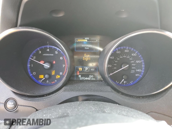 2016 Subaru Outback Premium with VIN 4S4BSAHC7G3318774, listed as a Copart auction lot 60247035 with 70,442 mi miles and Salvage title. Bid and sale history available at DreamBid. Image 9.