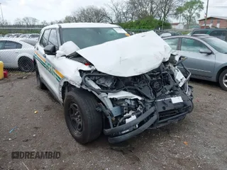 2023 Ford Police Interceptor Utility z VIN 1FM5K8AB1PGB98874, wystawiony jako IAAI lot #41903965 z przebiegiem Nie podano mil oraz . Historia ofert i sprzedaży dostępna na DreamBid. Obrazek 1.
