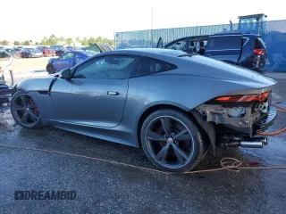 2018 Jaguar F-Type with VIN SAJD51EE3JCK47530, listed as a Copart auction lot 63496694 with 46,341 mi miles and Salvage Title. Bid and sale history available at DreamBid. Image 2.