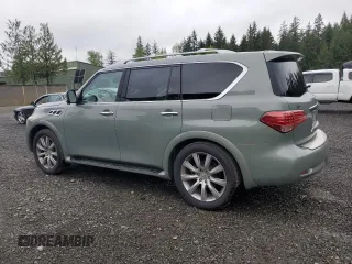 2012 Infiniti QX56 7-passenger z VIN JN8AZ2NE6C9021661, wystawiony jako Copart lot #54956795 z przebiegiem 106 037 mil mil oraz Tytuł czysty. Historia ofert i sprzedaży dostępna na DreamBid. Obrazek 2.