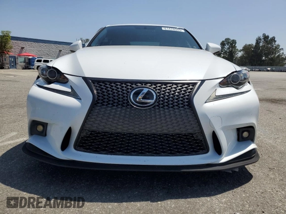 2014 Lexus IS 350 with VIN JTHBE1D20E5011942, listed as a Copart auction lot 61470345 with 90,311 mi miles and Salvage title. Bid and sale history available at DreamBid. Image 5.