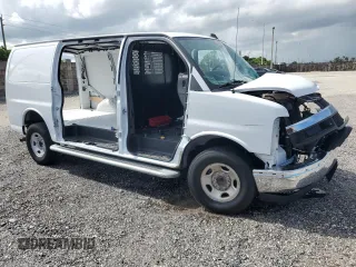 2024 Chevrolet Express Cargo with VIN 1GCWGAFP5R1176615, listed as a Copart auction lot 63656685 with 9,027 mi miles and Clean title. Bid and sale history available at DreamBid. Image 4.