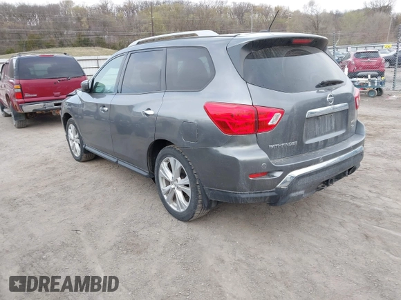 2018 Nissan Pathfinder SV z VIN 5N1DR2MM0JC666187, wystawiony jako IAAI lot #41996028 z przebiegiem 103 414 mil mil oraz . Historia ofert i sprzedaży dostępna na DreamBid. Obrazek 3.