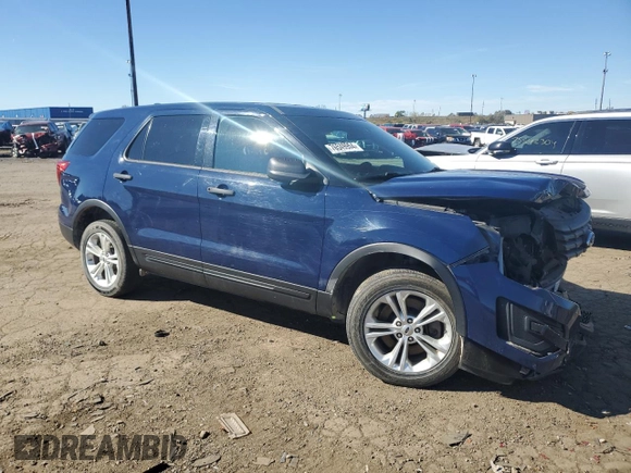 2016 Ford Utility Police Interceptor with VIN 1FM5K8AR5GGC36944, listed as a Copart auction lot 76549954 with 0 mi miles and Clean Title. Bid and sale history available at carsss.com. Image 4.