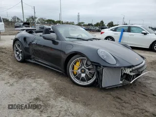 2023 Porsche 911 Turbo with VIN WP0CD2A93PS263575, listed as a Copart auction lot 41777665 with 0 mi miles and Salvage Title. Bid and sale history available at carsss.com. Image 4.