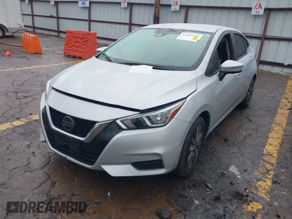2021 Nissan Versa SV with VIN 3N1CN8EV1ML888948, listed as a IAAI auction lot 39738540 with 5,854 mi miles and . Bid and sale history available at DreamBid. Image 2.