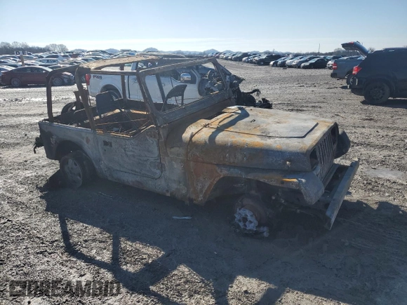 1995 Jeep Wrangler S with VIN 1J4FY19P9SP301556, listed as a Copart auction lot 42497725 with 0 mi miles and Salvage Title. Bid and sale history available at carsss.com. Image 4.