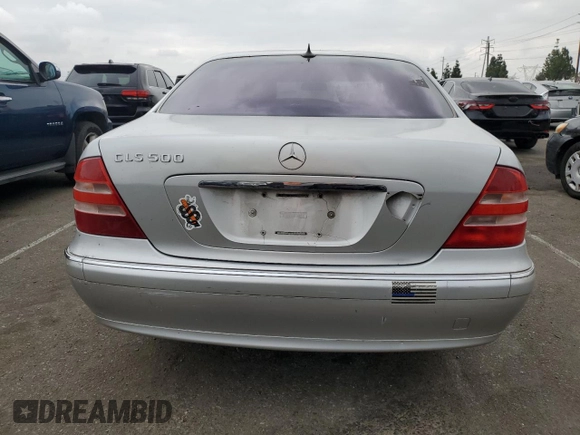 2001 Mercedes-Benz S-Class with VIN WDBNG70J81A140150, listed as a Copart auction lot 76774754 with 160,105 mi miles and Clean Title. Bid and sale history available at carsss.com. Image 6.