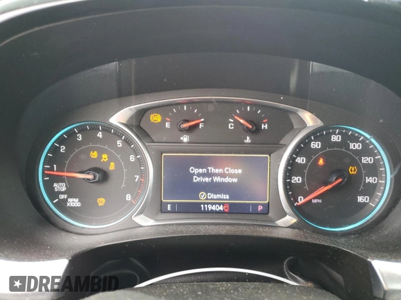 2020 Chevrolet Traverse LT Cloth with VIN 1GNERGKW9LJ125879, listed as a Copart auction lot 58042665 with 119,404 mi miles and Salvage title. Bid and sale history available at DreamBid. Image 9.