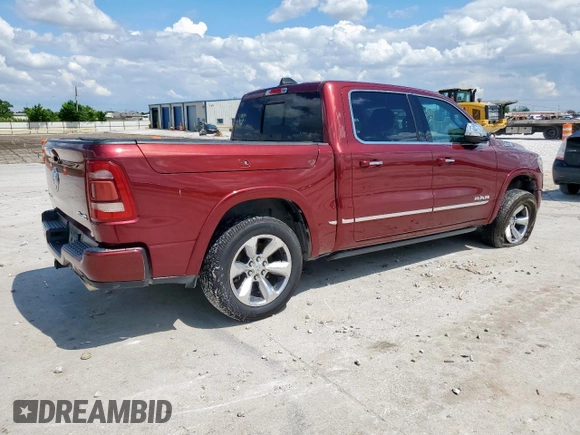 2019 Ram 1500 Limited z VIN 1C6SRFHT7KN700112, wystawiony jako Copart lot #56429005 z przebiegiem 93 433 mil mil oraz Szkoda całkowita • Salvage title. Historia ofert i sprzedaży dostępna na DreamBid. Obrazek 3.