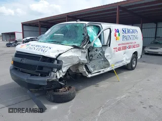2020 Chevrolet Express Cargo with VIN 1GCWGBFP7L1118907, listed as a IAAI auction lot 41725301 with 83,978 mi miles and . Bid and sale history available at DreamBid. Image 2.
