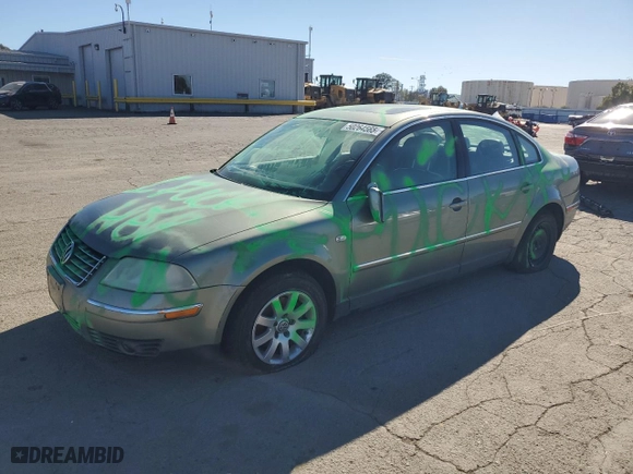 2001 Volkswagen New Passat GLS with VIN WVWPD63B71P136993, listed as a Copart auction lot 50264565 with NaN miles and Salvage Title. Bid and sale history available at carsss.com. Image 1.
