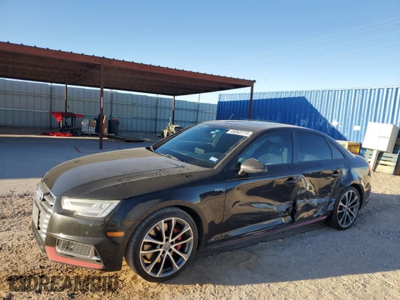 2018 Audi S4 Premium Plus with VIN WAUB4AF40JA002725, listed as a Copart auction lot 49363774 with 73,338 mi miles. Bid and sale history available at carsss.com. Image 1.