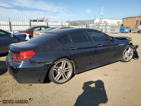 2016 BMW 6 Series 640i with VIN WBA6D0C51GG432486, listed as a Copart auction lot 88367695 with 90,606 mi miles and Salvage Title. Bid and sale history available at carsss.com. Image 3.