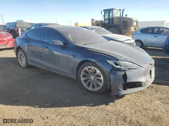 2017 Tesla Model S 100D with VIN 5YJSA1E20HF227661, listed as a Copart auction lot 44170835 with 53,567 mi miles and Salvage Title. Bid and sale history available at carsss.com. Image 4.